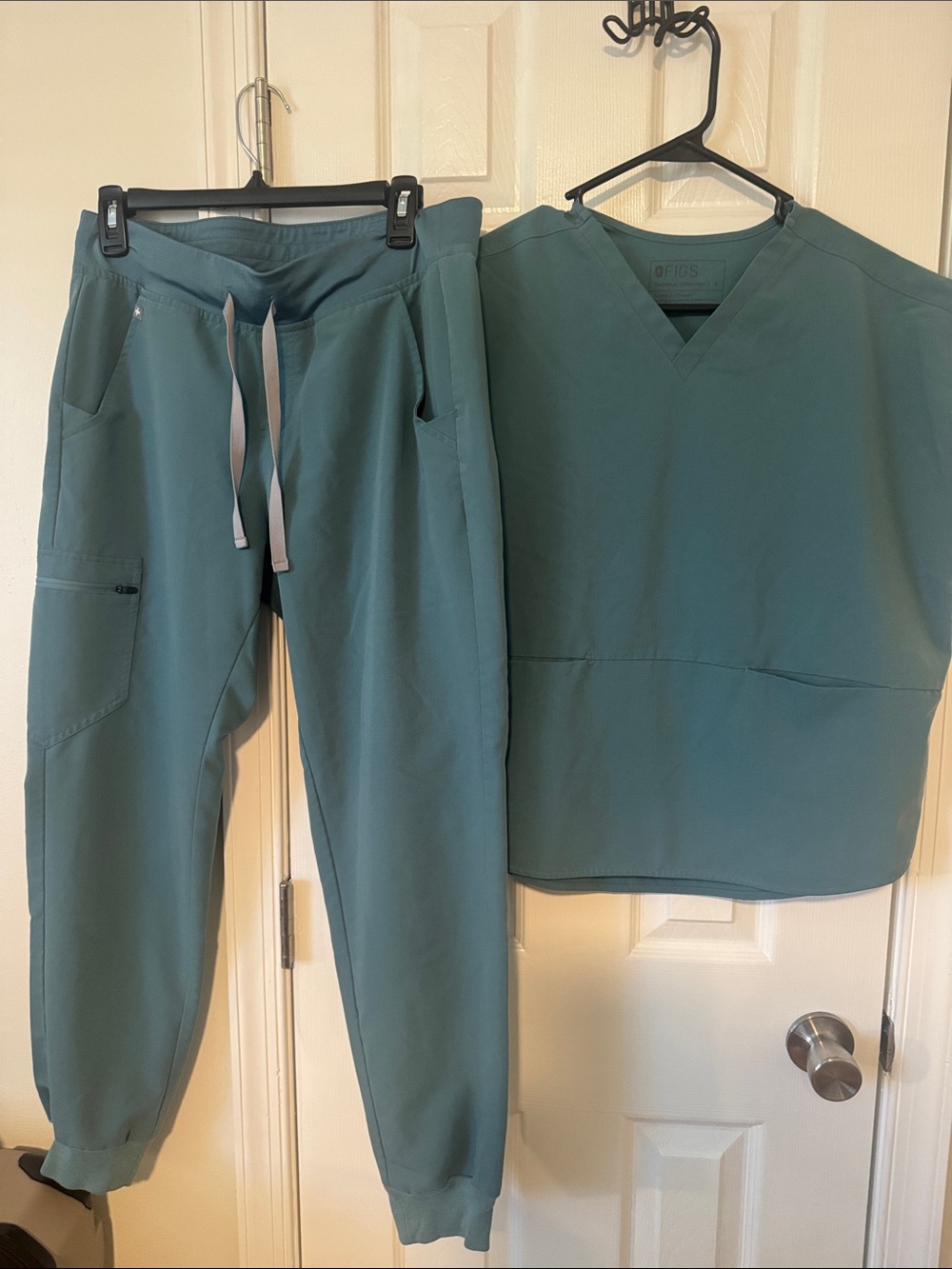 Figs Teal Green Scrub Joggers